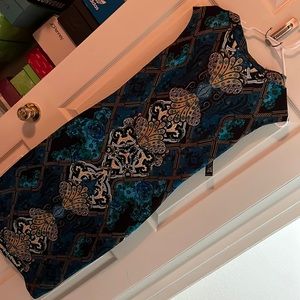 Brand new with tags turquoise & gold dress